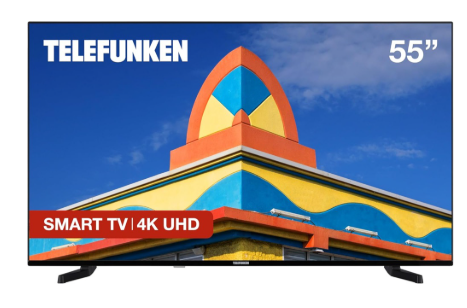 Smart TV DLED 55" 55DTUV725 4K Ultra HD (Preto) - TELEFUNKEN