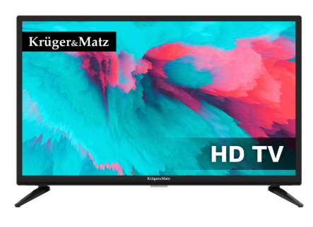 TV LED 24" HD USB PVR c/ Sintonizador TDT e Cabo H.265 HEVC (12/220V) - Kruger&Matz