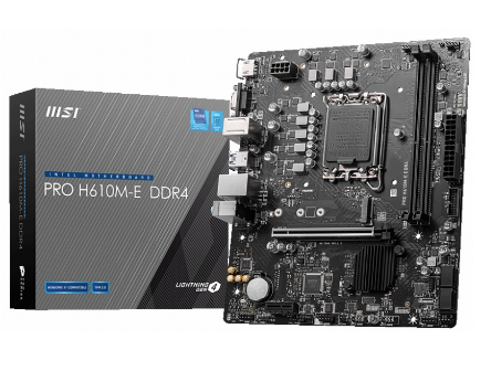 Motherboard Micro-ATX PRO H610M-E Intel H610 LGA 1700 - MSI