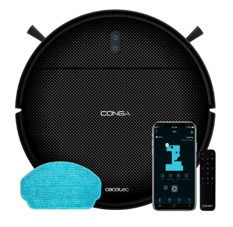 Aspirador Robot Conga 999 Map Genesis (Preto) - CECOTEC