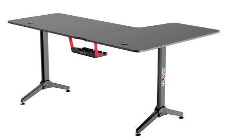 Mesa Gaming PRO1300 L Esquerda (Preto Carbono) - MUVIP