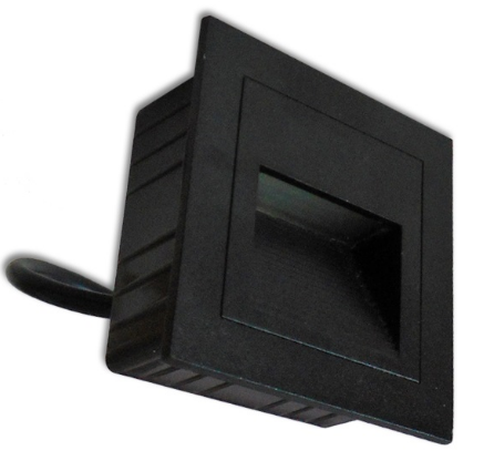 Projector Encastrar Muro/Chão IP65 LED 3W Branco F. 6000K 300Lm (Preto)