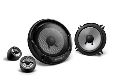 Colunas Auto Coaxiais 2 Vias Separadas c/ Tweeters 250W (13cm) - KENWOOD