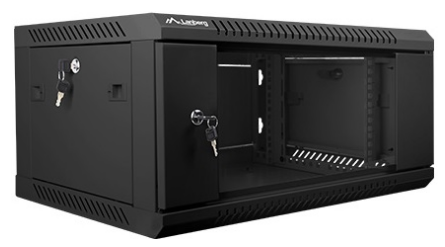 Armário Bastidor 19" 4U (600 x 450 mm) Preto - LANBERG