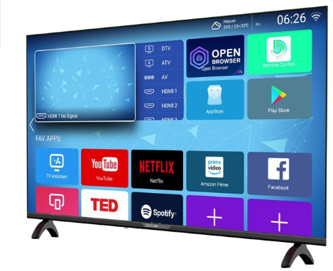 TV LED 43" FRAMELESS Full HD SMART TV ANDROID 11.0 (1/8GB) c/ Sintonizador TDT e Cabo - eSmart