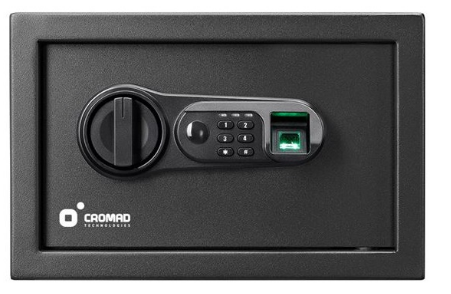Cofre Electrónico c/ Detetor de Impressão Digital (200 x 310 x 200 mm) - CROMAD
