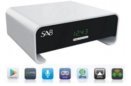 Receptor Satélite Full HD Ethernet (SMART BOX ANDROID) Branco - SAB