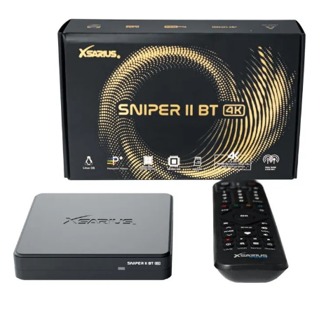 Receptor OTT IPTV Linux OTT 4K Ultra HD PremiumTV - XSARIUS Sniper 2 Bluetooth 4K