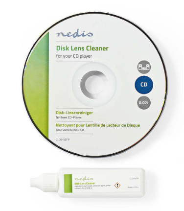 CD Limpeza p/ Lentes Laser com Instruções Vocais e Liquido - NEDIS