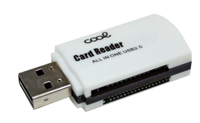 Leitor USB t/ Pen para Cartões de Memória (Branco) - COOL