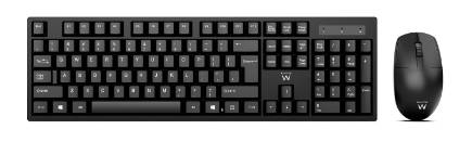 Pack Teclado PT + Rato Wireless (Preto) - EWENT