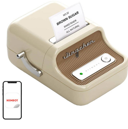 Impressora Térmica de Etiquetas Portátil B21 (Creme) - NIIMBOT
