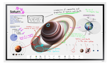 Quadro Interativo Flip Pro WMB 65" WM65B Tátil 4K Ultra HD (Branco) - SAMSUNG
