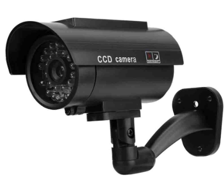 Camara Falsa a Energia Solar c/ LED Infravermelho (Preto)