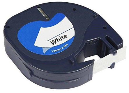 Cinta Rotuladora Generica S0721610 Dymo Letratag 91201 (Preto/Branco)