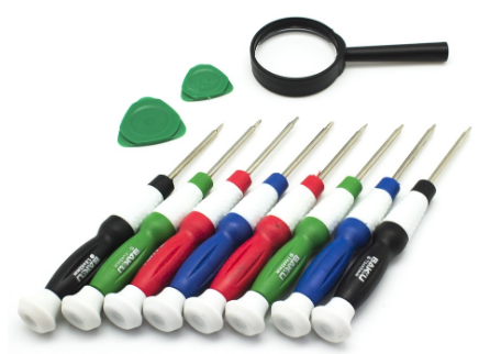 Pack 8x Chaves + Acessórios p/ Manutenção de Tablets, Smartphones e MP3 - BAKU