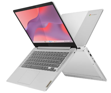 Portátil IdeaPad Slim 3 Chromebook 14" 14M868 8GB/128GB Full HD (Cloud Grey) - LENOVO