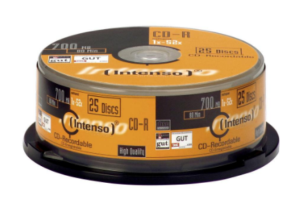 Pack 25x CD-R 80Min / 700MB 52x - INTENSO