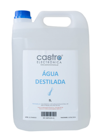 Água Destilada/Desmineralizada (5L) - ProFTC