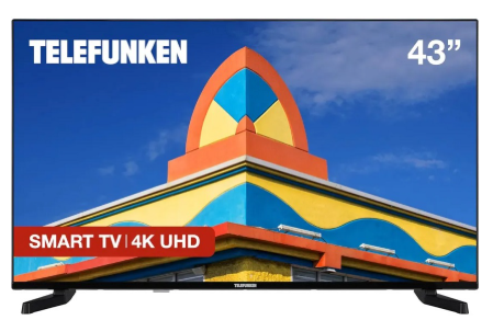 Smart TV DLED 43" 43DTUV735 4K Ultra HD (Preto) - TELEFUNKEN