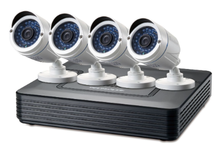 Pack Vigilância (4x Camaras 2Mpx IP66 Wi-Fi + 1x Gravador DVR 8 Canais) - LEVELONE