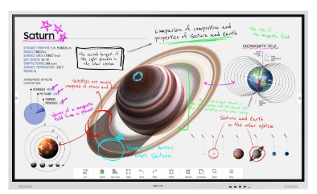 Quadro Interativo Flip Pro WMB 85" WM85B Tátil 4K Ultra HD (Branco) - SAMSUNG