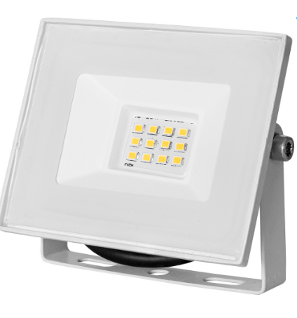 Projector LED Slim IP65 220VAC Branco 4000K 10W 700Lm (Branco)