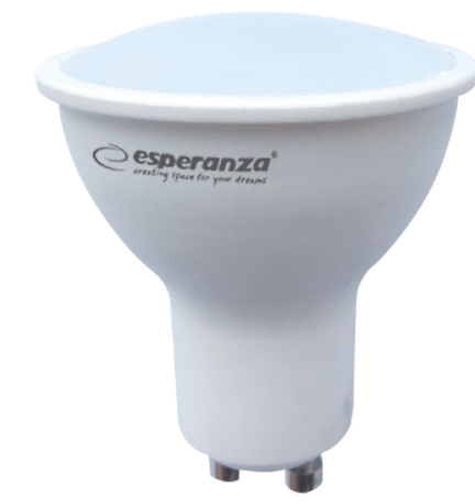 Lâmpada LED GU10 4W Branco Q. 3000K 320Lm - ESPERANZA