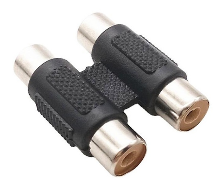 Ficha Adaptadora Áudio 2 RCA Fêmea - 2 RCA Fêmea - FONESTAR