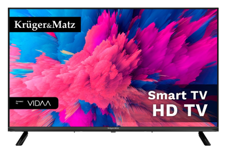 TV LED 32" HD SMART TV VIDAA c/ Sintonizador TDT, Cabo e Satélite - Kruger&Matz