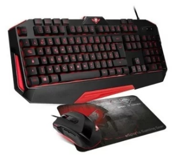 Pack Rato PRO-M3 + Teclado PRO-K3 + Tapete Skull - SPIRIT OF GAMER