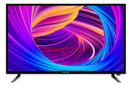 TV D-LED 32" HD DVB-T2/T/C H.265 HEVC (Preto) - CABLETECH