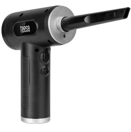 Soprador/Compressor de Ar 75W 6000mAh c/ Lanterna (Preto) - TEESA