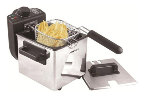 Fritadeira 1.5L 1000W (Inox) - MUVIP