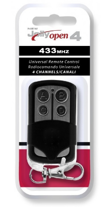 Comando Garagem 4 Canais 433,92Mhz - JollyLine