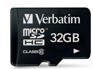 Cartão de Memória MicroSDHC 32GB (Classe 10) - VERBATIM