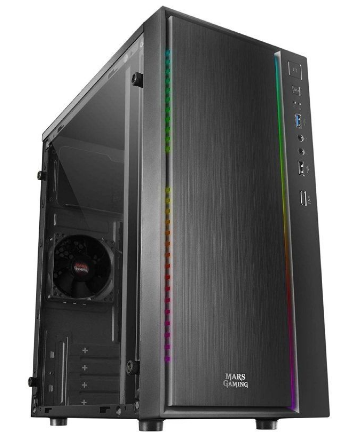 Caixa Micro-ATX Mars Gaming MCM (Preto)