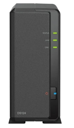 NAS DiskStation DS124 PC Ethernet LAN RTD1619B (Preto) - SYNOLOGY