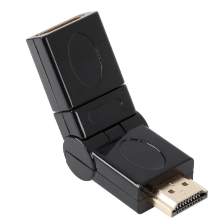 Ficha Adaptadora HDMI Macho -> HDMI Femea (Possibilidade de Rotação)