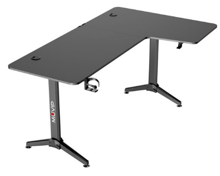 Mesa Gaming PRO1300 L Direita (Preto Carbono) - MUVIP