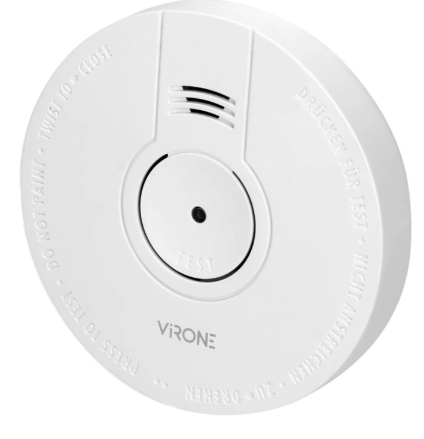 Detector de Fumo c/ Alarme (Bateria 9V) - VIRONE