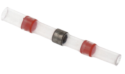 União Tubo Termo Retráctil c/ Estanho Ø2,7mm (Transparente/Vermelho)