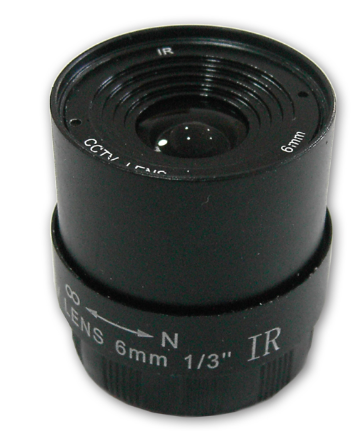 Lente Focagem 6 mm 1/3" F1.2 Rosca CS IR