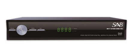 Receptor Satélite (DVB-S/S2) Full HD Ethernet - SAB SKY 5100 CISC HD
