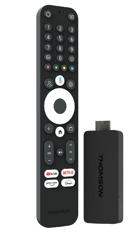 Pen Streaming Stick 4K UltraHD HDMI Google TV / Dolby Atmos / Dolby Digital / WiFi - THOMSON