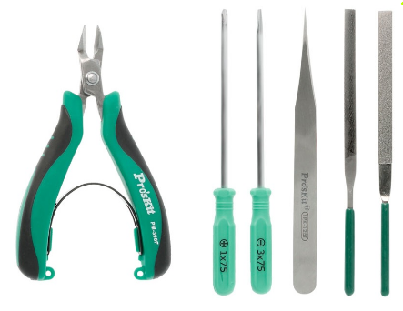 Pack 6x Ferramentas p/ Modelagem Básica - Proskit