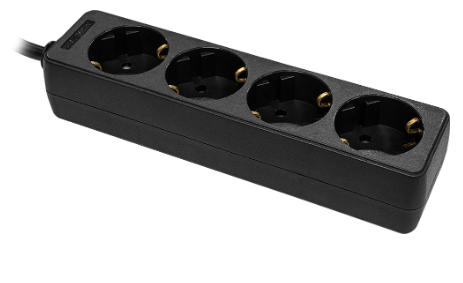 Extensão Quadrupla (1,5 mts) - Preto