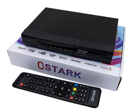Receptor Satélite Linux DVB-S2 Full HD 1080p c/ Wi-Fi - OSTARK ASX PRO