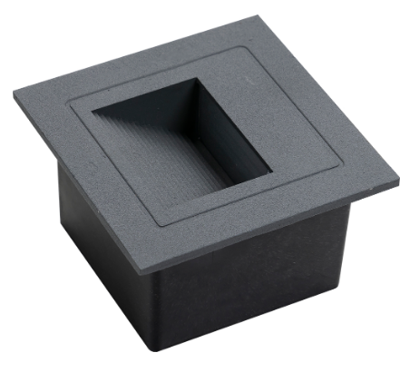 Projector Encastrar Muro LED 3W Branco Q. 3000K 300Lm (IP65) - Aro Cinza