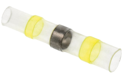 União Tubo Termo Retráctil c/ Estanho Ø6mm (Transparente/Amarelo)